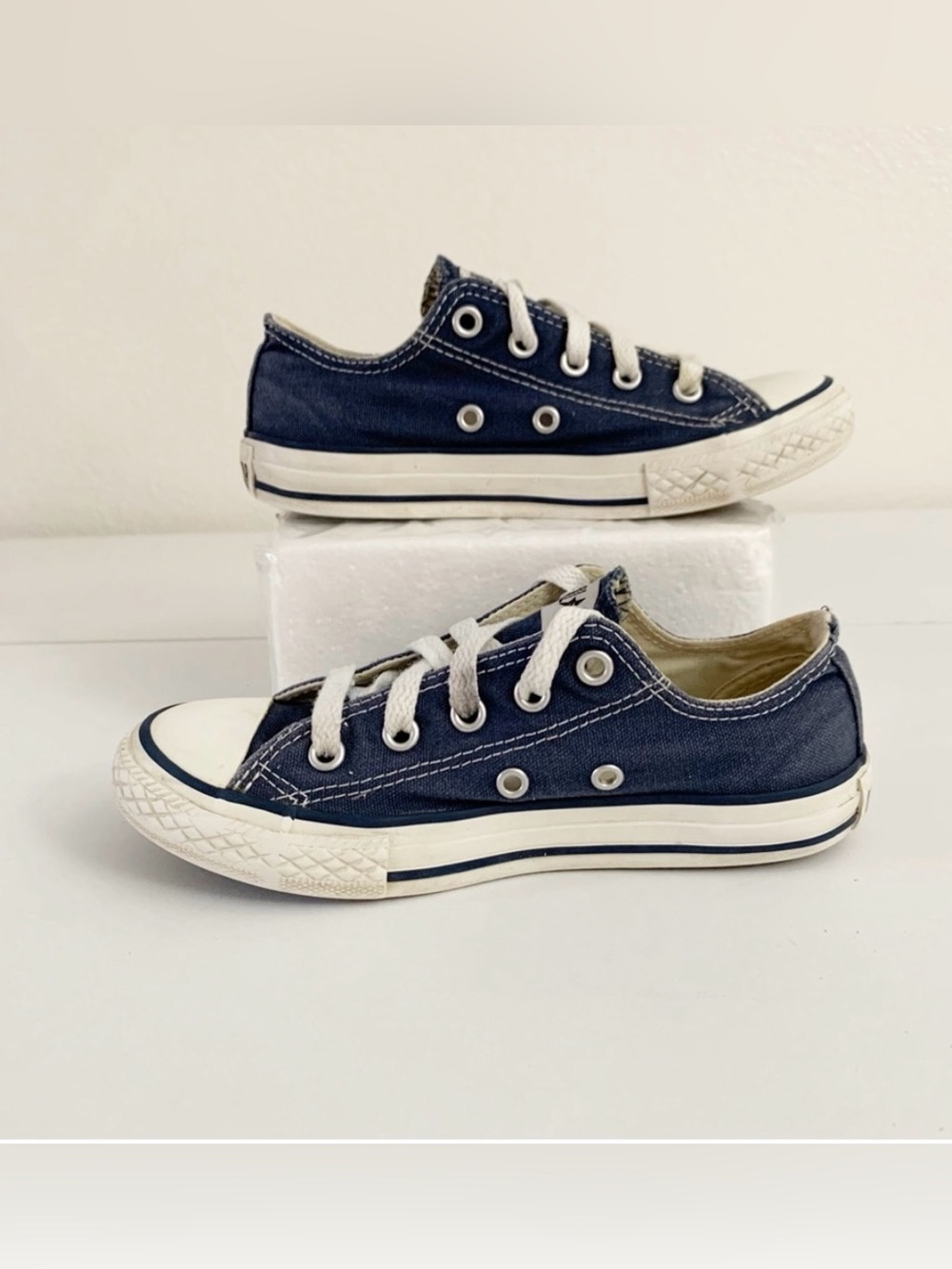 Converse Kid's Unisex Navy Blue CTAS Sneakers ~ 13